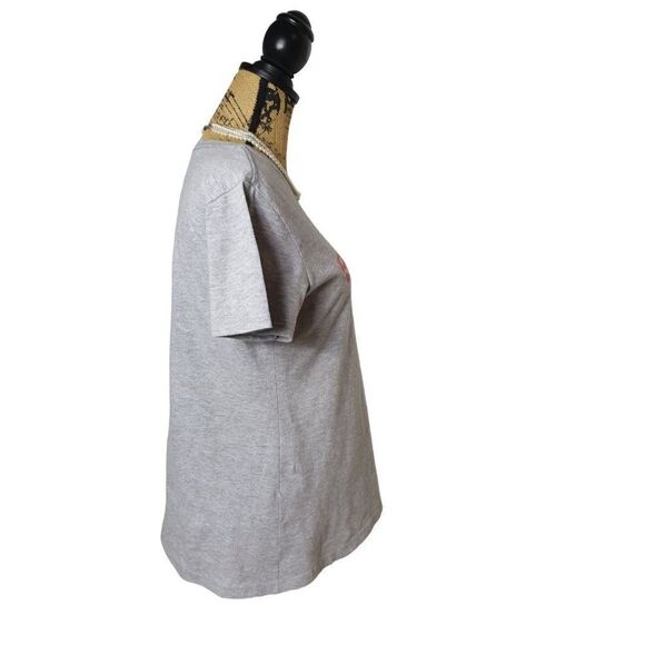 Adidas Women's Amplifier Tee M Training Tech T-shirt Logo Pink Grey Medium NWOT - Picture 6 of 8